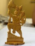 Handcrafted Wooden Hanuman Idol with Sanjeevani Mountain