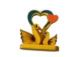 Wooden Birds with heart shaped Decor